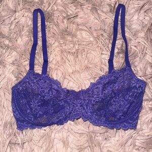 Natori Purple Heavenly Lace Convertible Balconette Bra